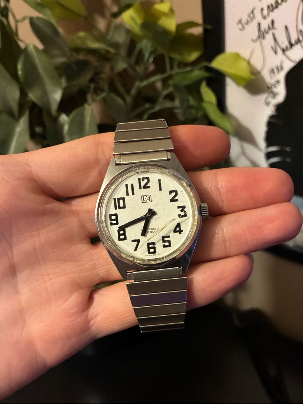 Genuine Vintage VA Swiss 17 Jewel Manual Wind Watch